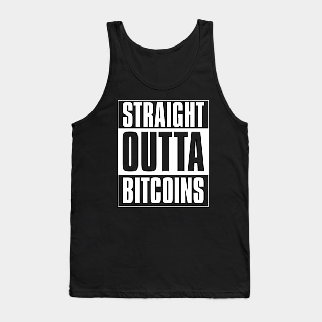 Straight outta Bitcoins Tank Top by gastaocared